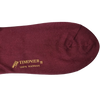 Calze Lunghe Uomo Timonier - Bordeaux Tinta Unita - Cotone Karnak 100% Egiziano