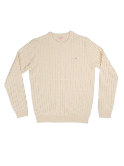 SUN68 Maglia Uomo Sun68 K44155 31 BIANC da uomo