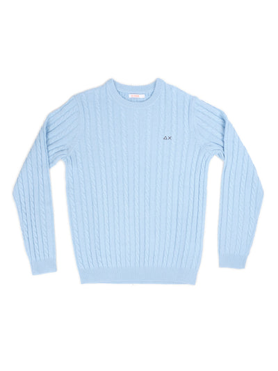 SUN68 Maglia Uomo Sun68 K44155 81 SKY BLUE da uomo