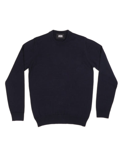 ALPHA STUDIO Maglia Uomo Alpha Studio AU-7010C 1012 BLU da uomo