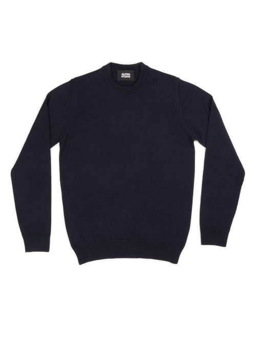 ALPHA STUDIO Maglia Uomo Alpha Studio AU-7010C 1012 BLU da uomo