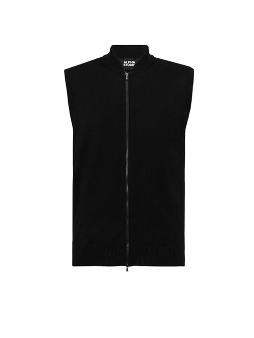 ALPHA STUDIO Maglia Uomo Alpha Studio AU-7027D 1004 NERO da uomo