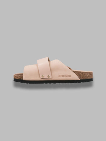 BIRKENSTOCK kyoto new beige, nubuck leather/high shine leather - calz. s made in germany da donna