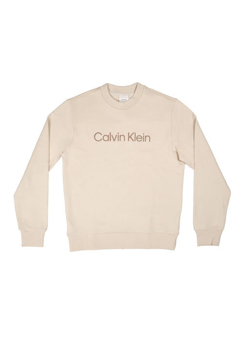 calvin klein Felpa Uomo Calvin Klein K10K114260 PDV BEIG da uomo