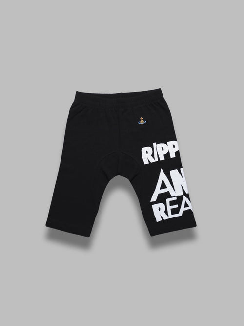 Vivienne Westwood ripped & ready radler shorts - black da donna