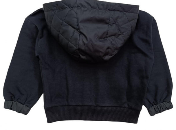 MONNALISA Monnalisa - Felpa Aperta Blu Cappuccio 056s 198807RG 8072 da bambino