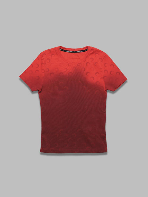 MARINE SERRE moon faded jersey baby fit t-shirt da donna