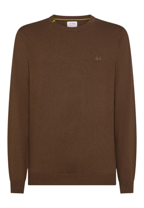 SUN68 Maglia Uomo Sun68 K45101/08 MARRONE da uomo