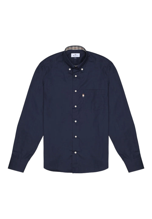 AQUASCUTUM Camicia Uomo Aquascutum A005 SH004 11 NAVY da uomo