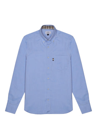 AQUASCUTUM Camicia Uomo Aquascutum A005 SH001 08 L.BLU da uomo