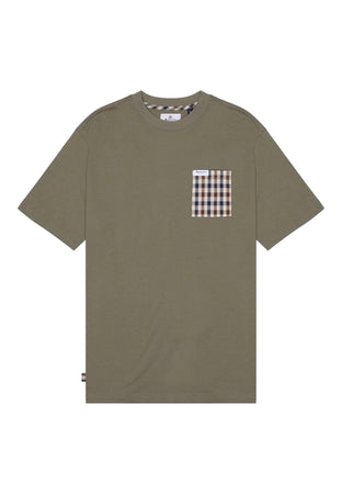 AQUASCUTUM T-shirt Uomo Aquascutum ICON TS009 06 GREEN da uomo