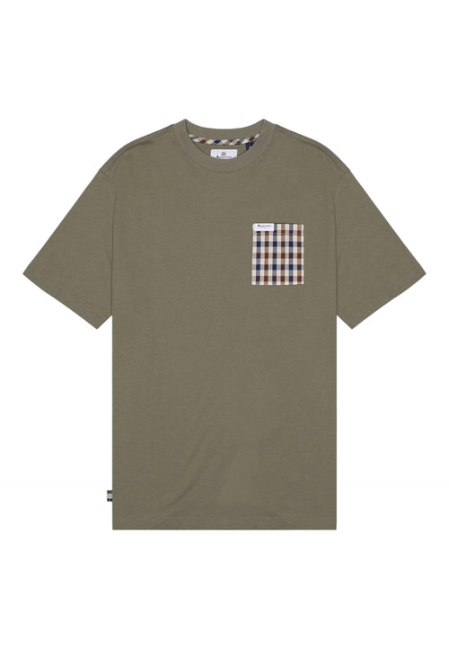 AQUASCUTUM T-shirt Uomo Aquascutum ICON TS009 06 GREEN da uomo