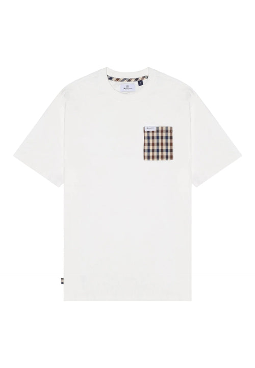 AQUASCUTUM T-shirt Uomo Aquascutum ICON TS009 02 WHITE da uomo