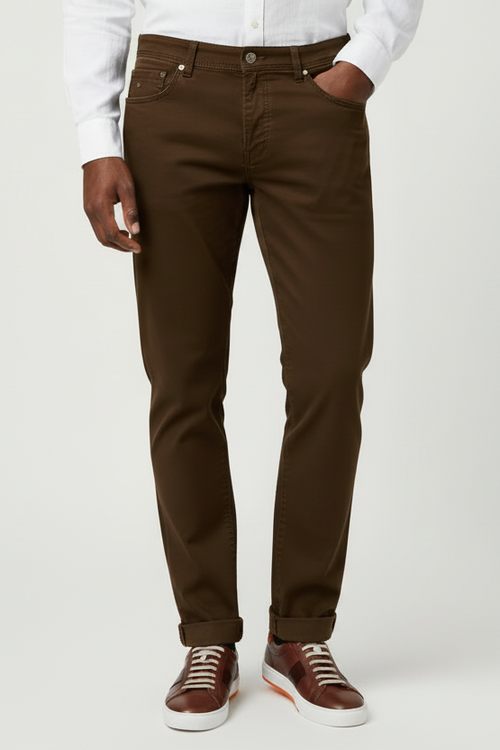Pantalone uomo Jacob Cohen - PW622 Cotone verde militare Made in Italy