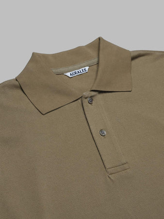 AURALEE pima cotton heavy pique polo da uomo