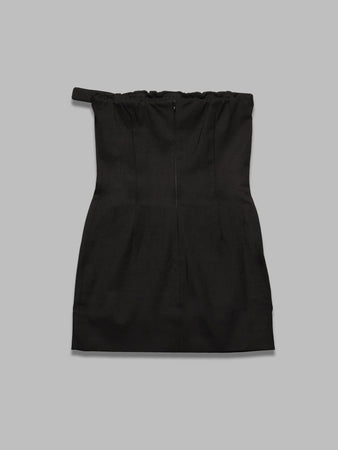 MARINE SERRE virgin wool twill mini dress da donna