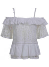 GUESS Guess - Ss New Olimpia Top Twht Bianco W1GH0N WDXL0 da donna