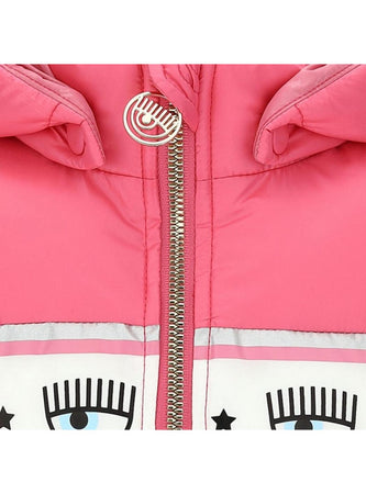 CHIARA FERRAGNI Chiara Ferragni - Piumino Pink Maxilogomania 0095 530100 0040 da bambino