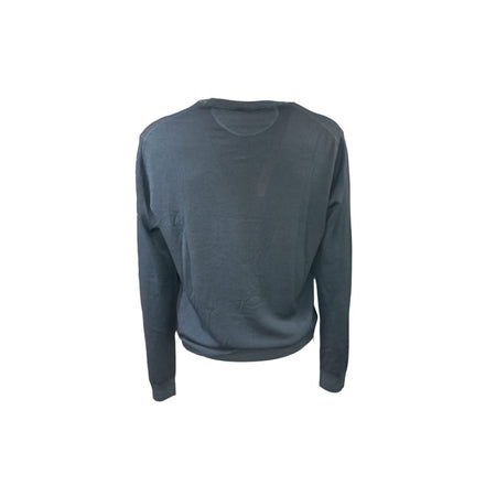 BOB Bob - Girocollo Maglia Lana Petrolio LEITH22 da uomo