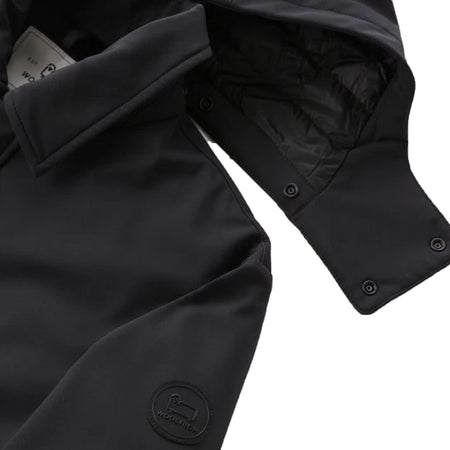 Woolrich - Ut2735 Barrow Mac Soft Coat 100 Nero WOOU0501MR da uomo