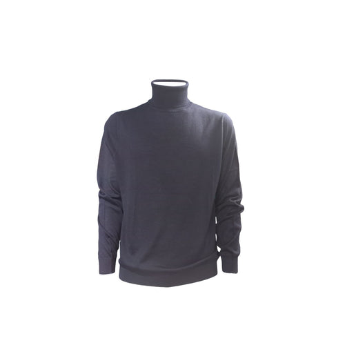SUN68 Sun68 - Turtle Solid Merinos 07 Navy Blue K41121 da uomo
