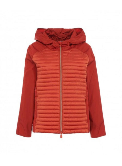 SAVE THE DUCK Save The Duck - Irme14 Carolynn Coat Capp. 70017 Magma Red D44170W da donna