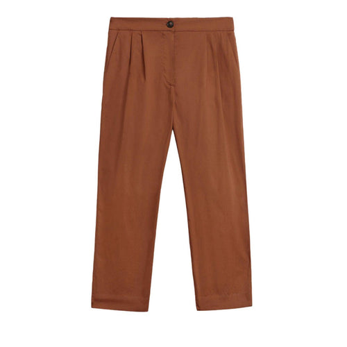 Woolrich - Ut3027 Poplin Pant 7148 Rusty Brown WWTR0119FR da donna