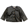 TWINSET Twinset - Giacca Nera 00006 Ecopelle 231GJ2Q20 da bambino
