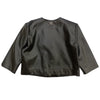 TWINSET Twinset - Giacca Nera 00006 Ecopelle 231GJ2Q20 da bambino