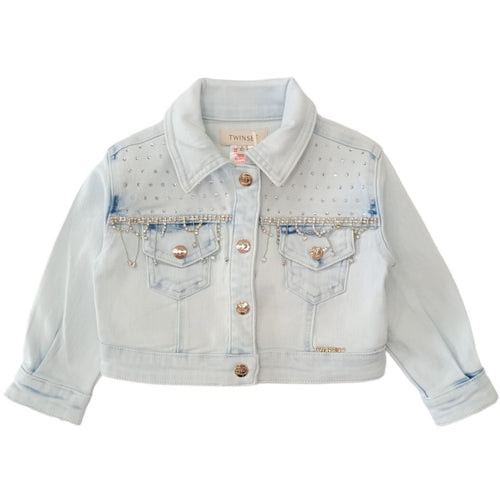 TWINSET Twinset - Giubbino 06807 Denim Bleach 231GJ210A da bambino