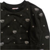 CHIARA FERRAGNI Chiara Ferragni - Felpa Nera 0050 Logomania 59A606 1005 da bambino