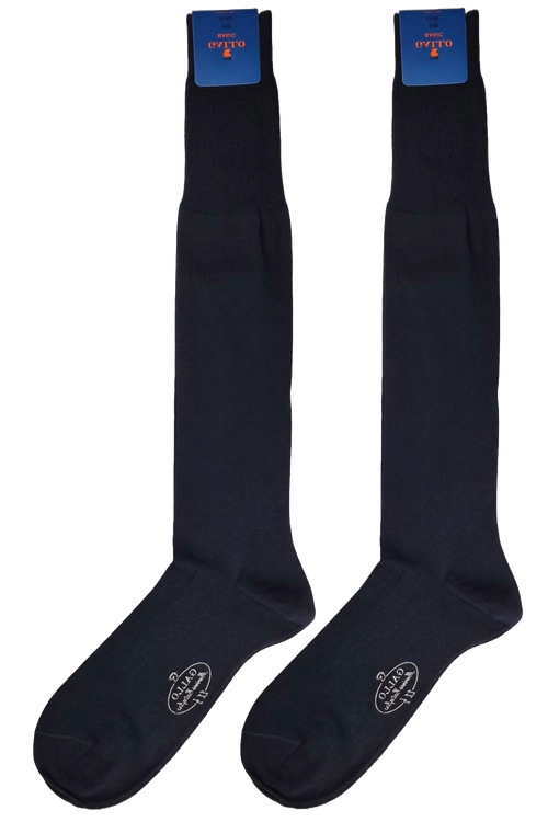 Calze Lunghe Uomo Gallo - Blu Tinta Unita