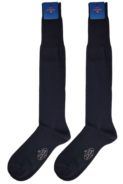 Calze Lunghe Uomo Gallo - Blu Tinta Unita