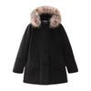 Woolrich - Ut0001 Arctic Detachable Fur Parka Blk WWOU0540FR da donna