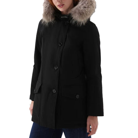 Woolrich - Ut0001 Arctic Detachable Fur Parka Blk WWOU0540FR da donna