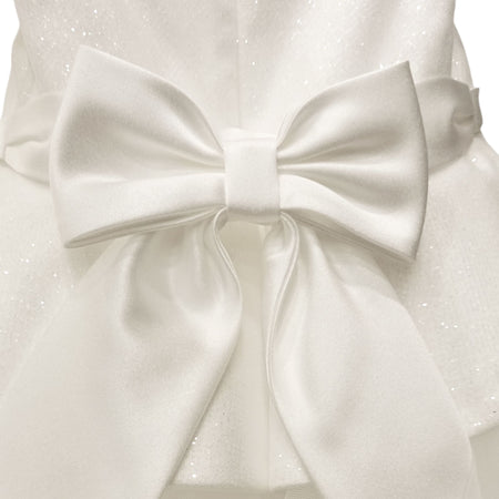 MINu BY MODi Minu By Modi - Abito Bianco Brillantinato N3641/T851 da bambino