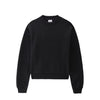 Woolrich - Ut3164 Logo Fleece Sweat. 100 Black WWSW0088FR da donna