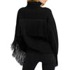 GUESS Guess - Leonie Roll Neck Ls Sweater Jblk Jet Black A996 W2BR32 Z2WX0 da donna