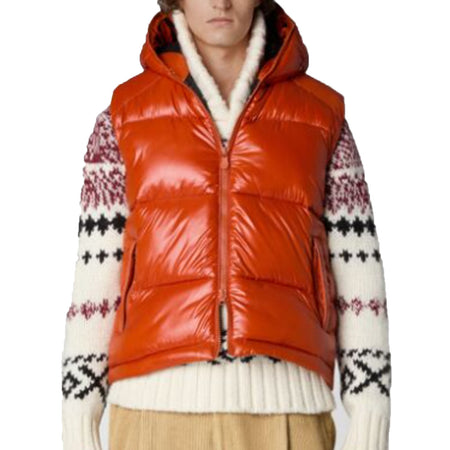SAVE THE DUCK Save The Duck - Luck15 Dexter Gilet Capp. 70025 Maple Orange D80296M da uomo