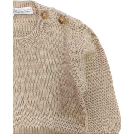 BARCELLINO Barcellino - Maglia Beige In Filo 105312 da bambino