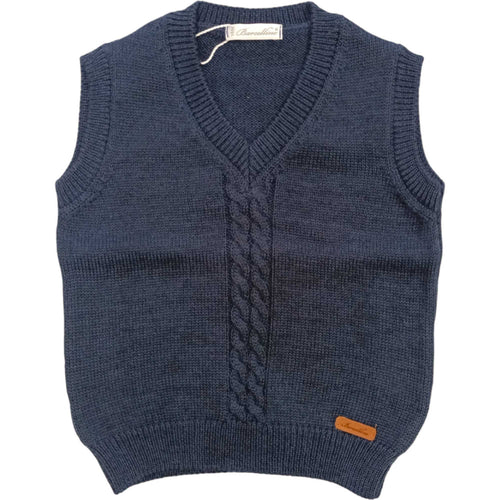 BARCELLINO Barcellino - Gilet In Filo Blu 105425 da bambino