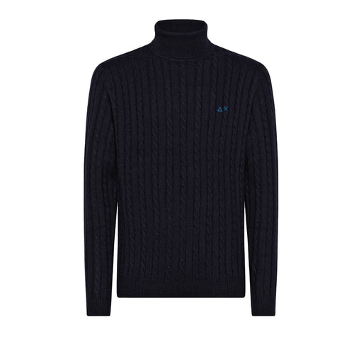SUN68 Sun68 - Turtle Cable 07 Navy Blue K42139 da uomo
