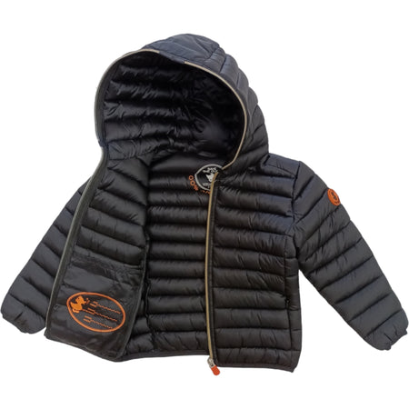 SAVE THE DUCK Save The Duck - Giubbotto Nero 10000 Lucido J32310G IRIS17 da bambino