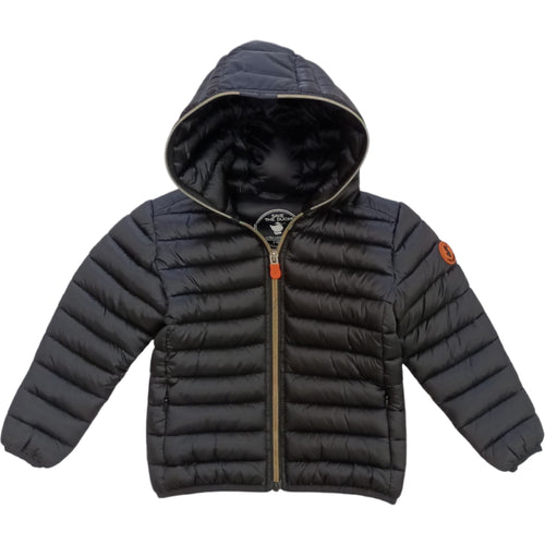SAVE THE DUCK Save The Duck - Giubbotto Nero 10000 Lucido J32310G IRIS17 da bambino