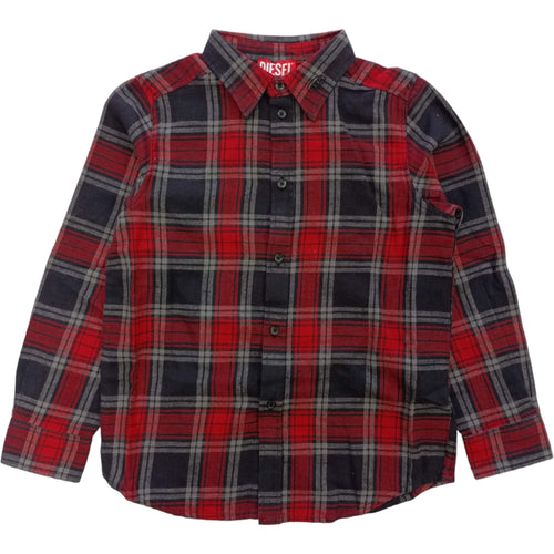 DIESEL Diesel - Camicia Quadri K407 Rosso/nero - Cumbe Camicia J01363 KXBGH da bambino