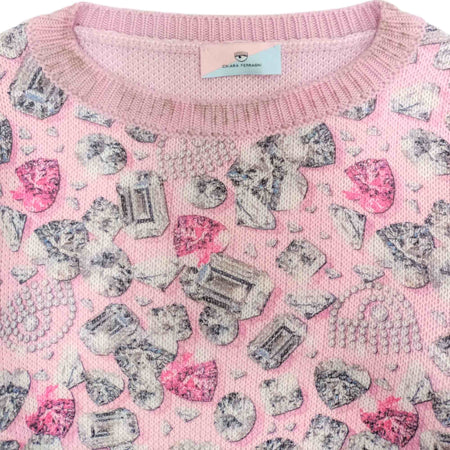 CHIARA FERRAGNI Chiara Ferragni - Maglione Lana 090f A Fantasia Rosa 59B606 2053 da bambino