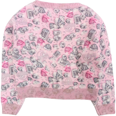 CHIARA FERRAGNI Chiara Ferragni - Maglione Lana 090f A Fantasia Rosa 59B606 2053 da bambino