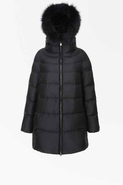 Hetrego Hetrego - Hanna 22 Cappa Lunga Capp. Stacc. Nero 8M602F da donna