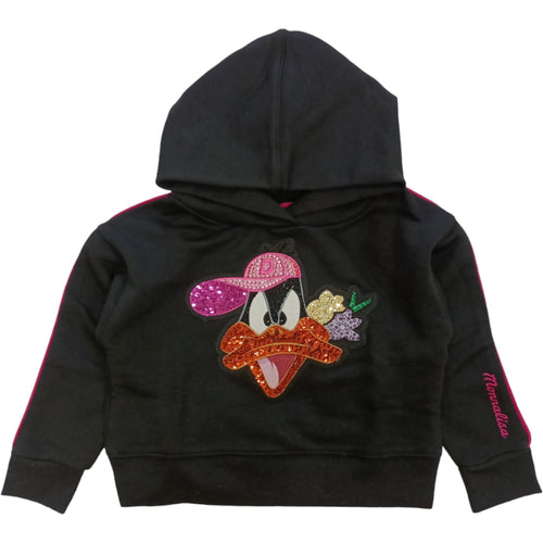 MONNALISA Monnalisa - Felpa Nera 0050 Daffy Strass 19B629 2097 da bambino