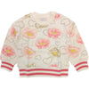 MONNALISA Monnalisa - Felpa Panna Fiori 0002 St. Anemoni 19B601 2018 da bambino